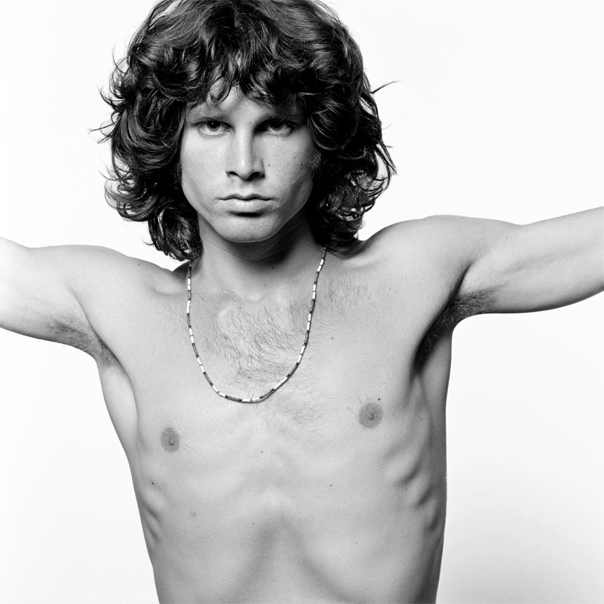 Jim Morrison sulla copertina del singolo "Unknown soldier" del 1968