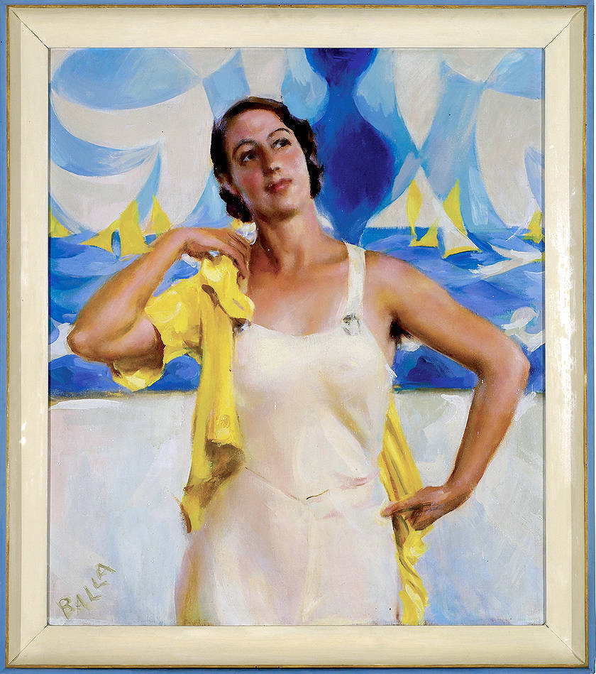 mostra Giacomo Balla, Figlia del sole, 1933, olio su tavola