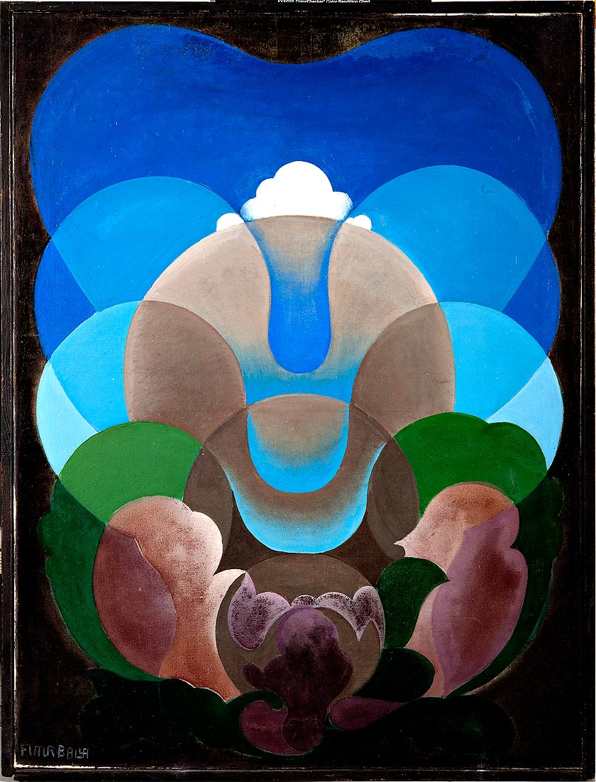 Giacomo Balla - Sorge l'idea, 1920 olio su tela