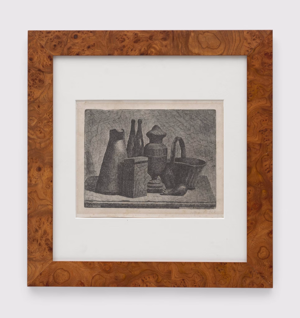 Giorgio Morandi, Natura morta con il cestino del pane, acquaforte del 1921